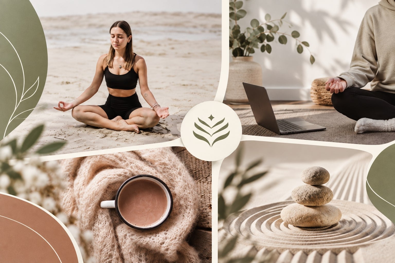 Diseño del símbolo de identidad visual de Alexia Yoga